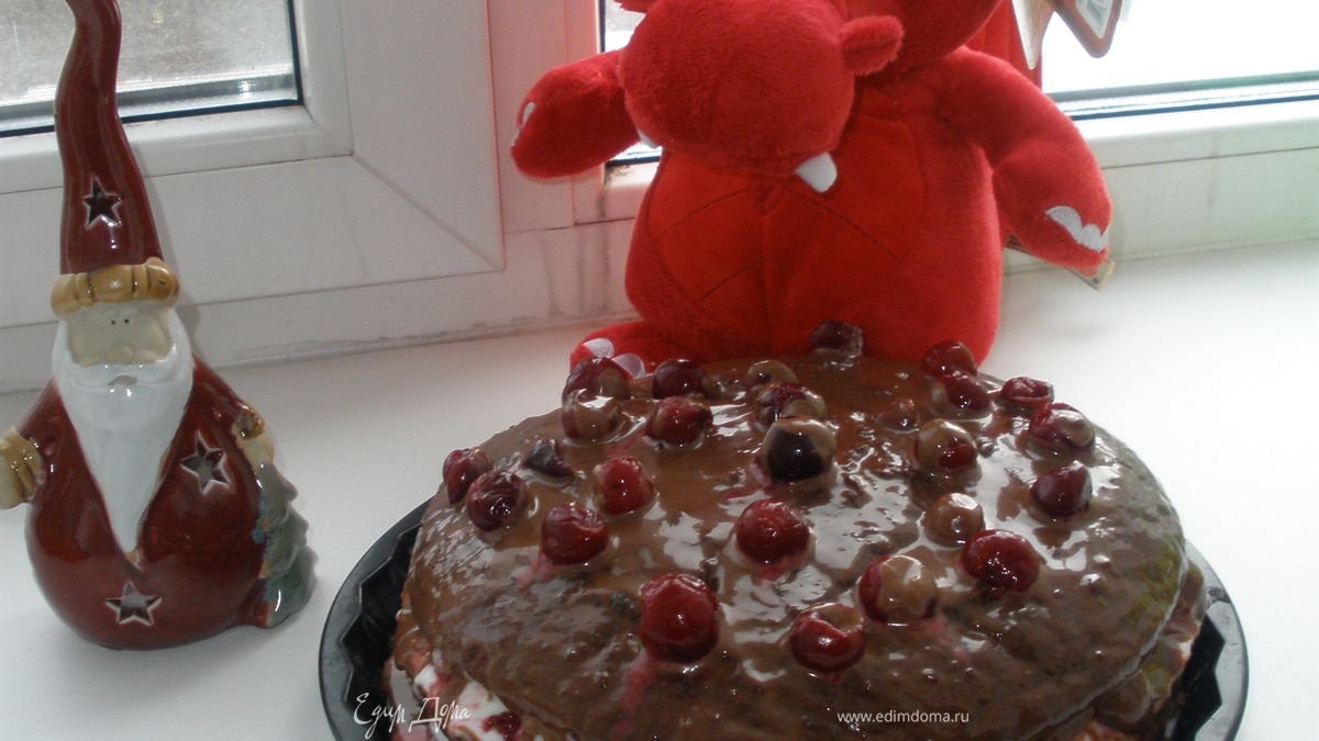 Торт "Вишнево-шоколадный"