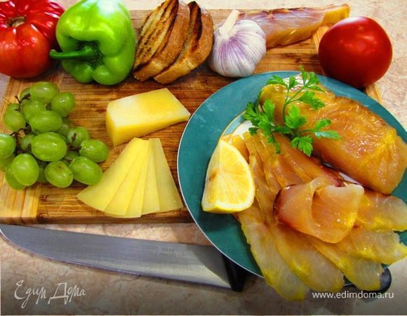 Слабосоленая осетрина собственного приготовления