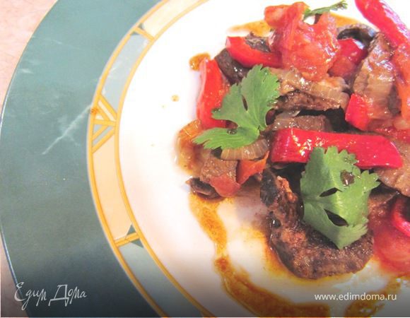 Свиное сердце с овощами по-ресторанному Свиное сердце с овощами по-ресторанному