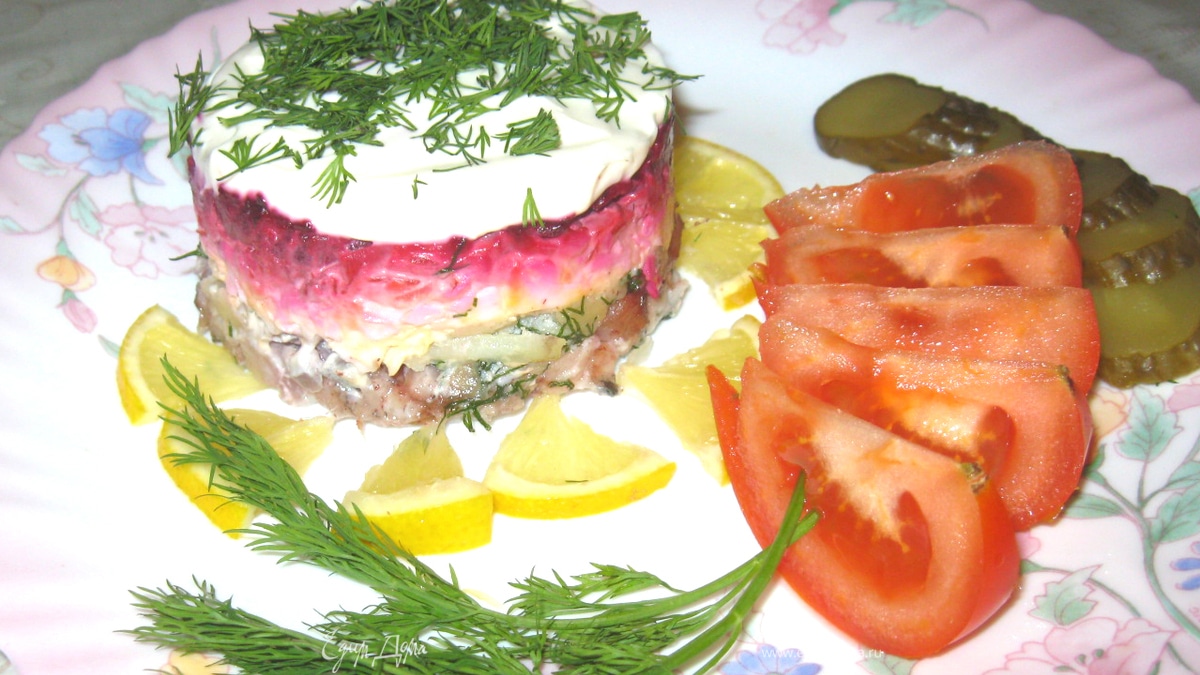 Селедка под шубой. Порционная.