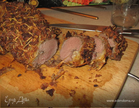 Телятина в пармезановой корочке Телятина в пармезановой корочке