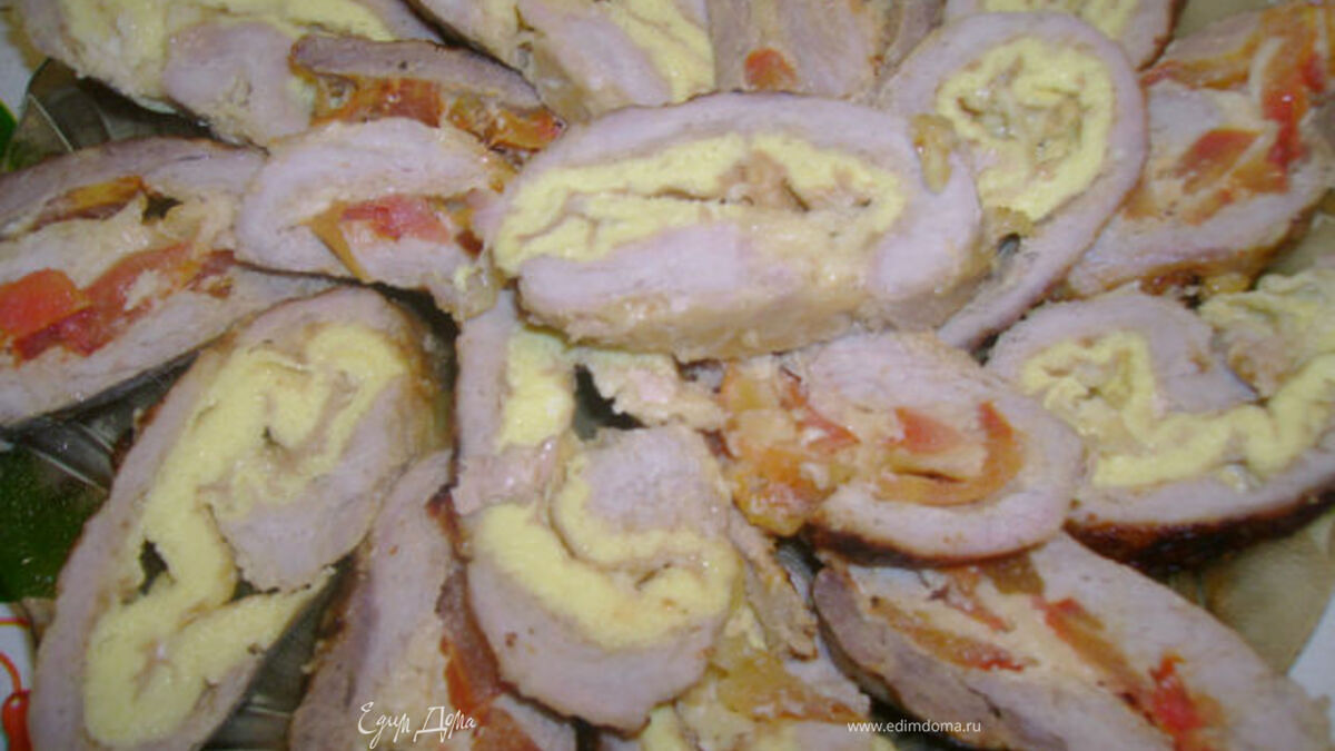 "Куриный рулет с омлетом"