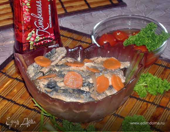 "Салака,маринованная в белом маринаде"