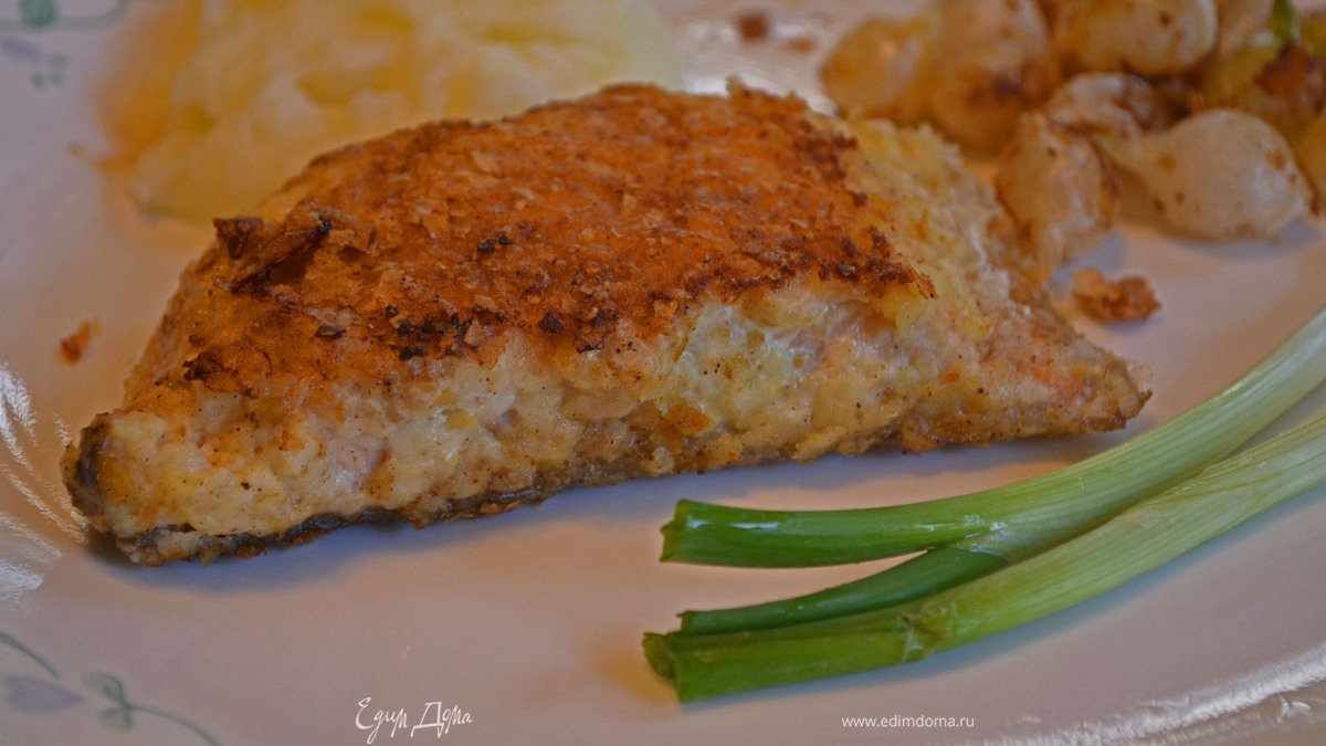 Лосось с картофельной корочкой