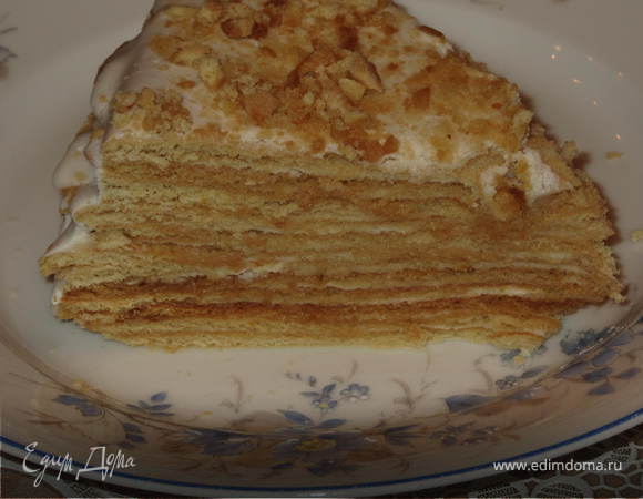 Медовик (с раскатыванием коржей)