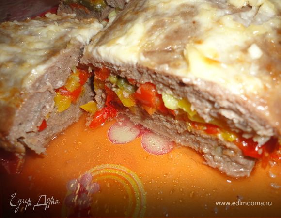 Мясной батон " светофор"