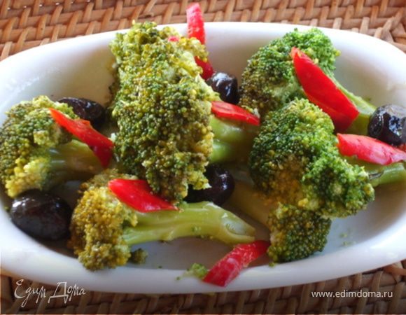 Брокколи с лимонным соусом