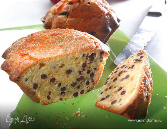 Кекс с оливковым маслом и тертым шоколадом Кекс с оливковым маслом и тертым шоколадом