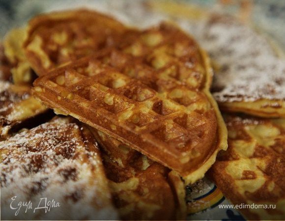 Вафли с тыквой и кардамоном Вафли с тыквой и кардамоном