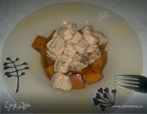 Тыква в соевом соусе и свинина в темном пиве Тыква в соевом соусе и свинина в темном пиве