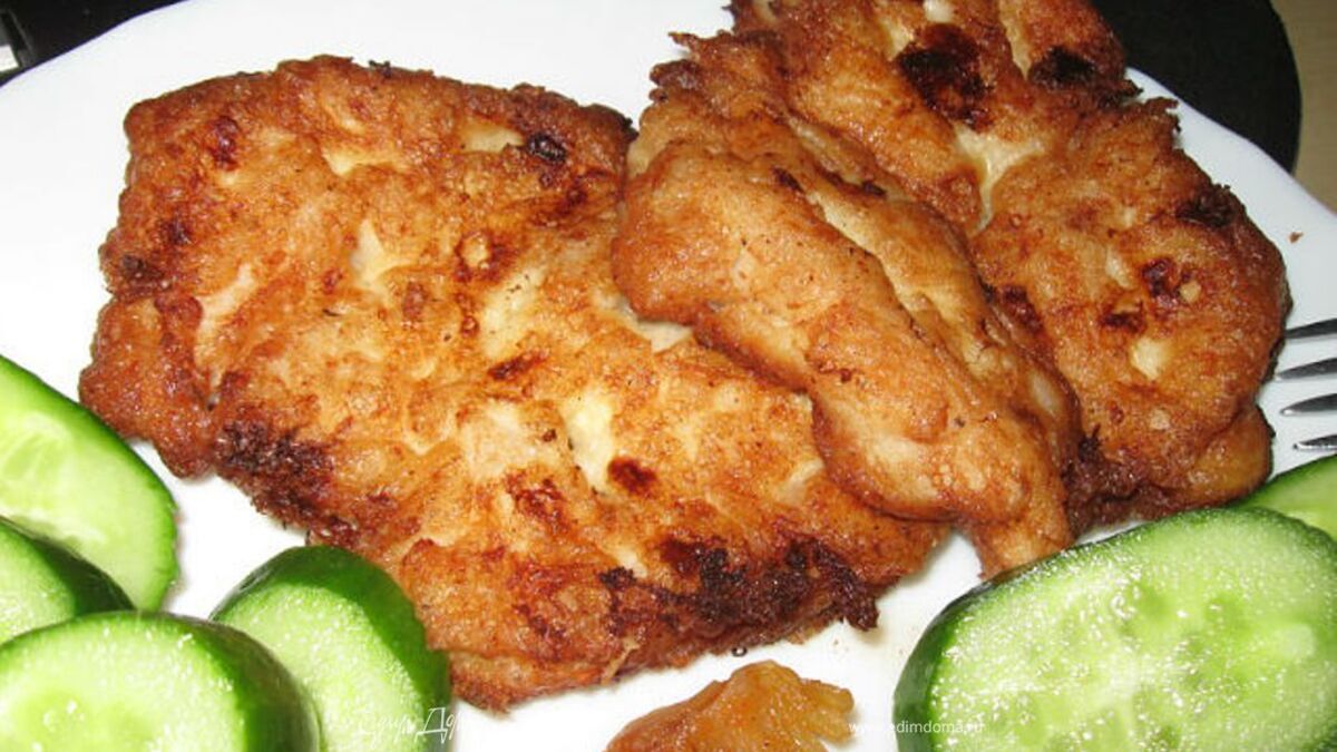 Ленивый рыбный шницель