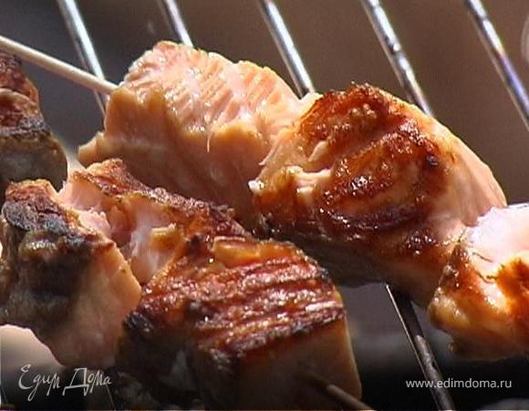 Шашлычки из семги Шашлычки из семги