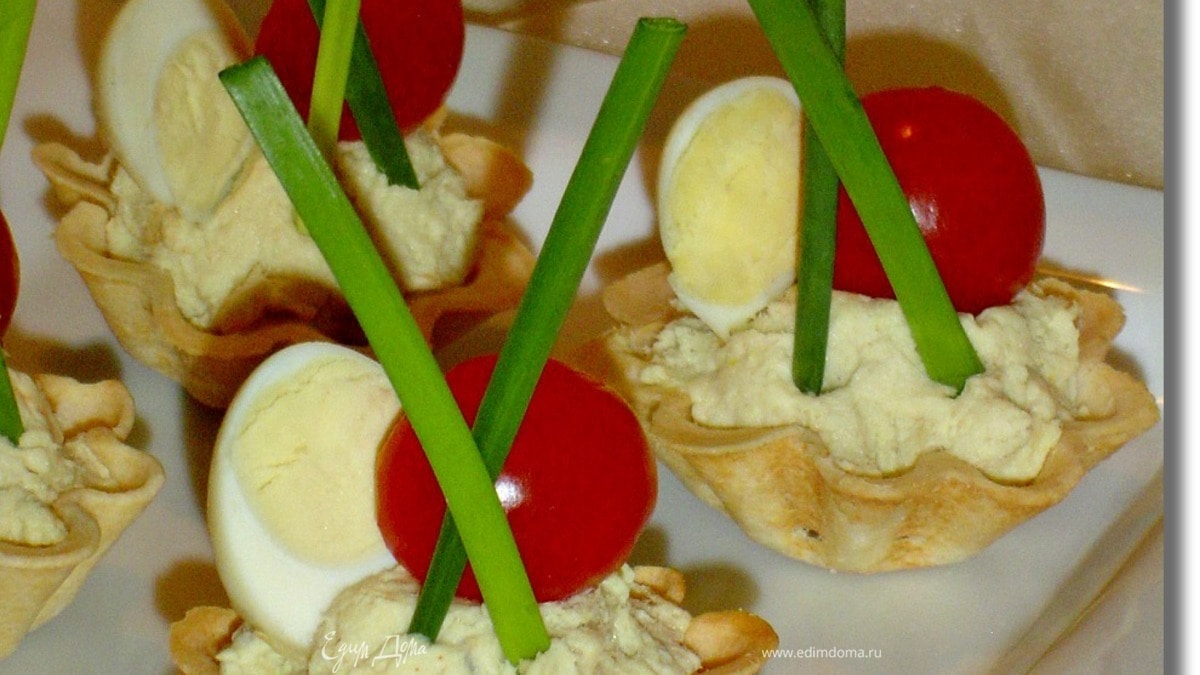 Тарталетки с куриным муссом