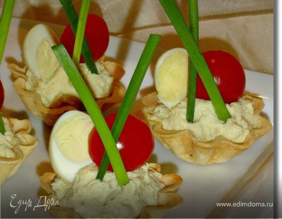 Тарталетки с куриным муссом