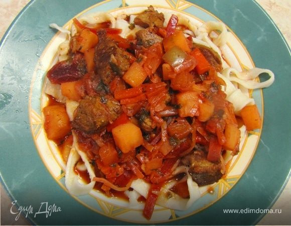 Узбекский Лагман с настоящей домашней лапшой Узбекский Лагман с настоящей домашней лапшой