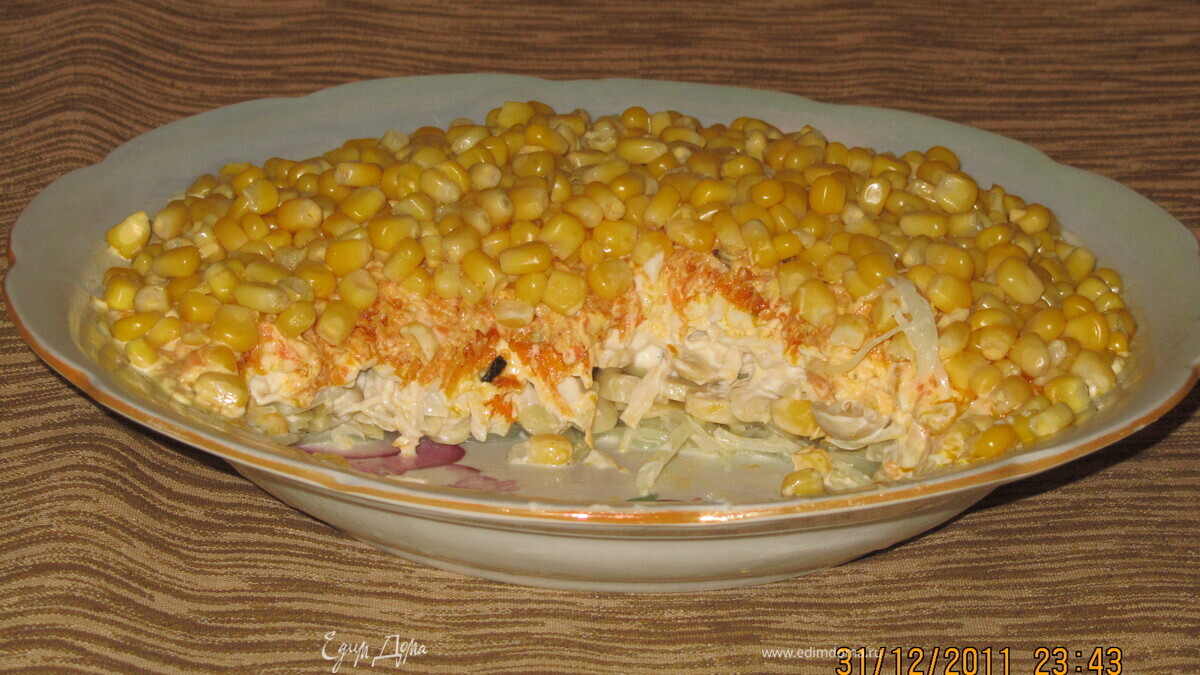 Салат очень нежный