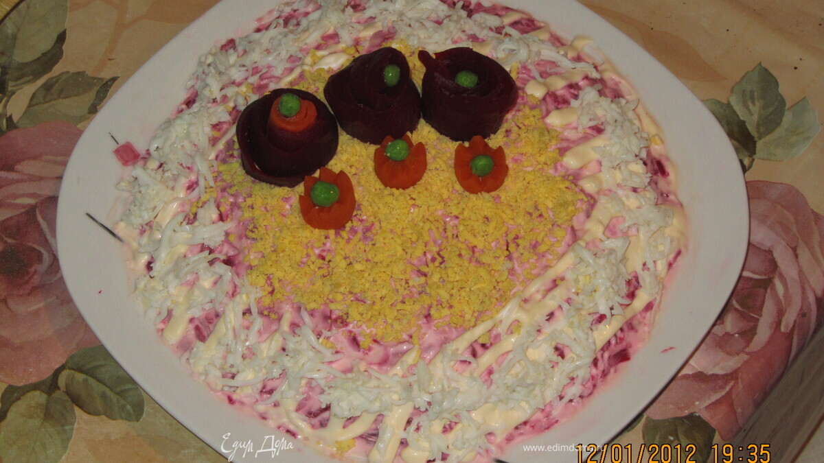 Салат "Огуречный тулуп"