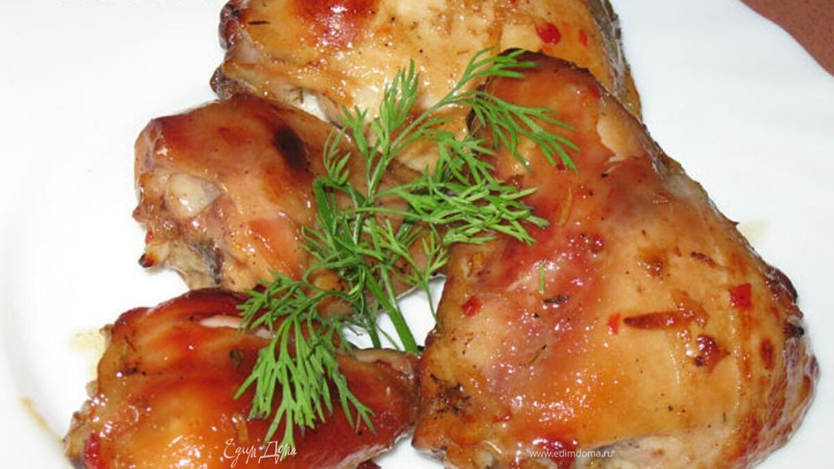 Курицa в медово-гранатовом маринаде