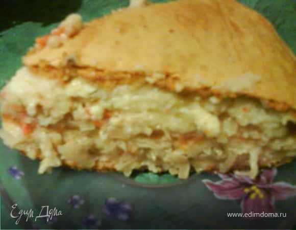 Пирог закусочный с капустой и сыром Пирог закусочный с капустой и сыром