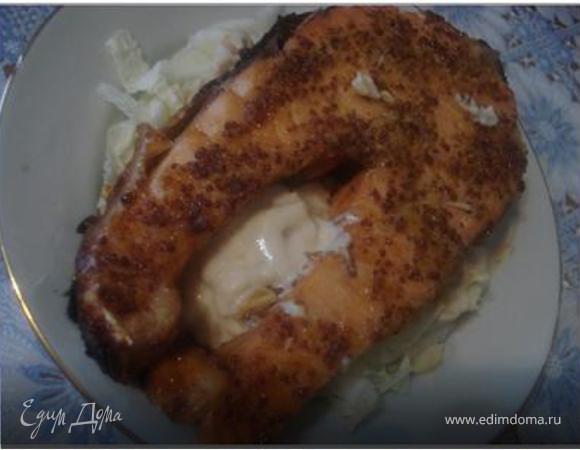 Запеченная форель с фасолевым пюре Запеченная форель с фасолевым пюре