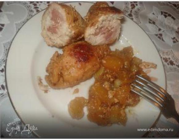 Мясные рулетики с беконом Мясные рулетики с беконом