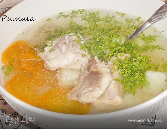 Уха из щучьих голов с икрой Уха из щучьих голов с икрой