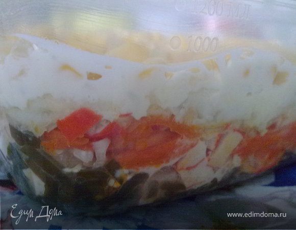Салат из морской капусты с овощами Салат из морской капусты с овощами