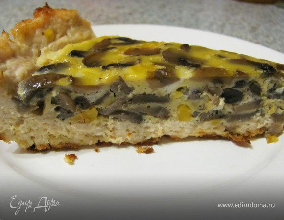 Куриное лукошко с грибным омлетом