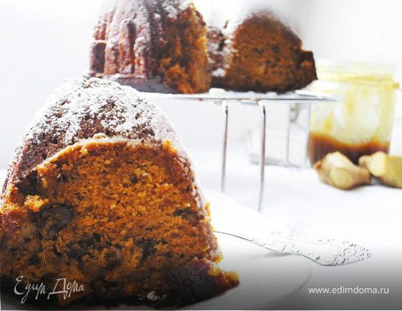 Пряный тыквенный кекс с орехами