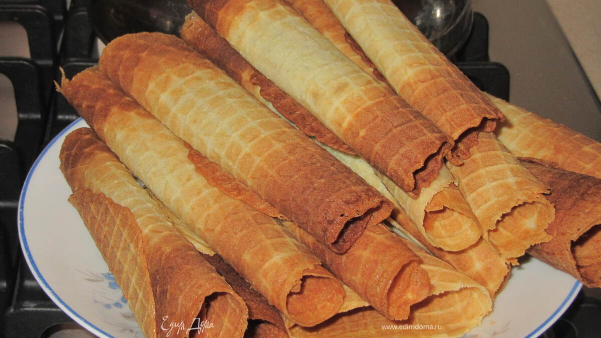 Хрустящие сахарные вафельки