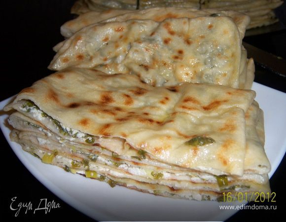 Чуду с зелёным луком и творогом Чуду с зелёным луком и творогом