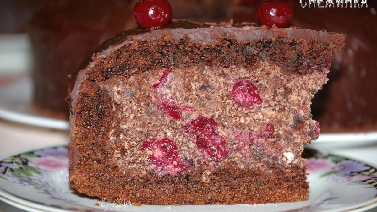 Торт «Пьяная вишня»