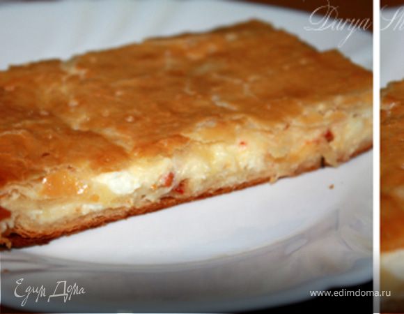 Пирог с брынзой и моцареллой