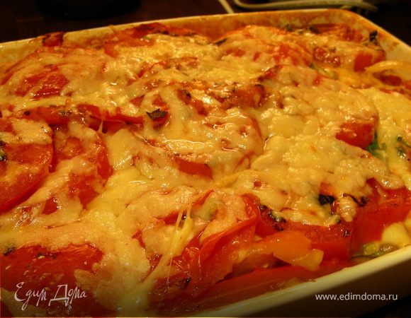 Запеканка из овощей-гриль и 2х видов сыра