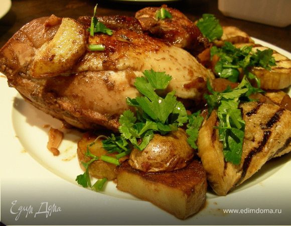 Пряная курочка в красном вине Пряная курочка в красном вине