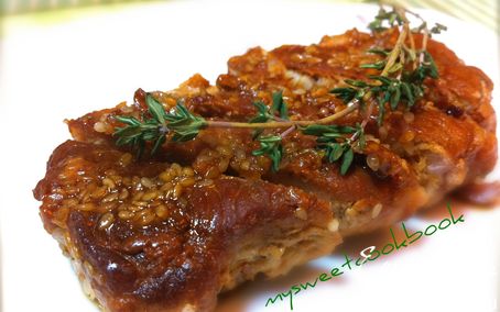 Рецепт Нежное мясо в кунжуте с медовым соусом терияки в мультиварке