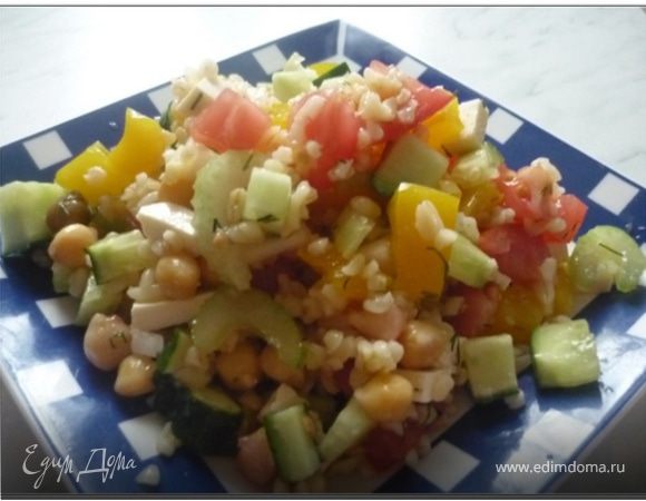 Салат с булгуром и горохом нут Салат с булгуром и горохом нут
