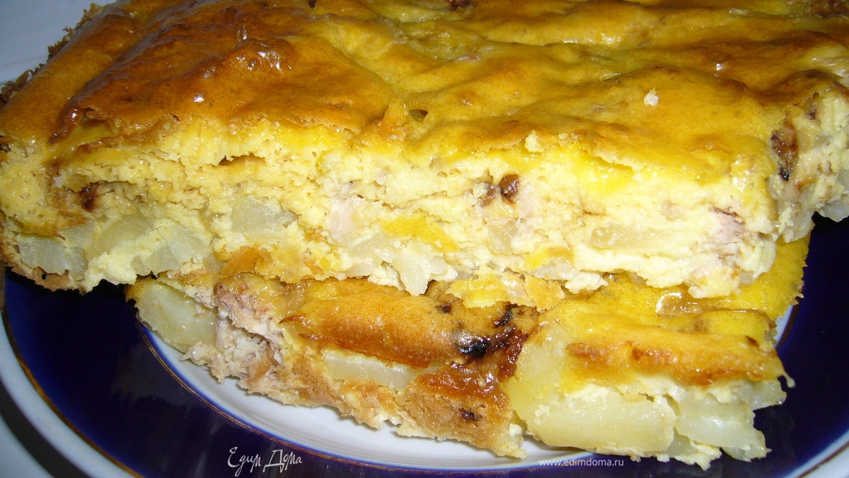 Пирог из консервированного тунца
