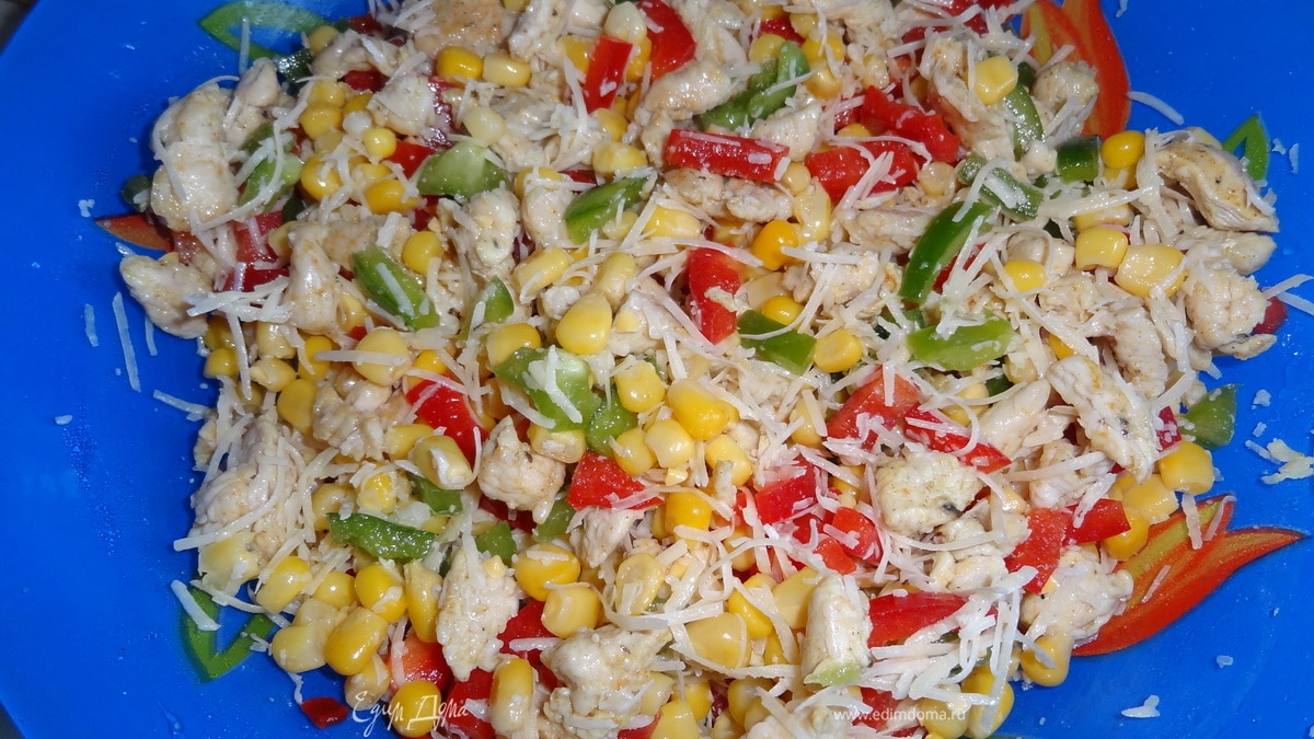 Салат из куриного филе