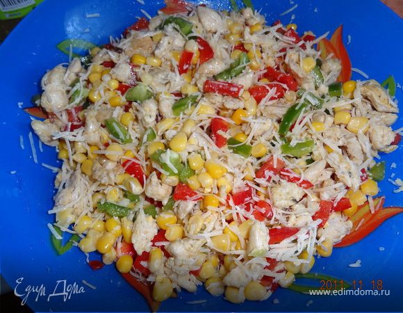 Салат из куриного филе