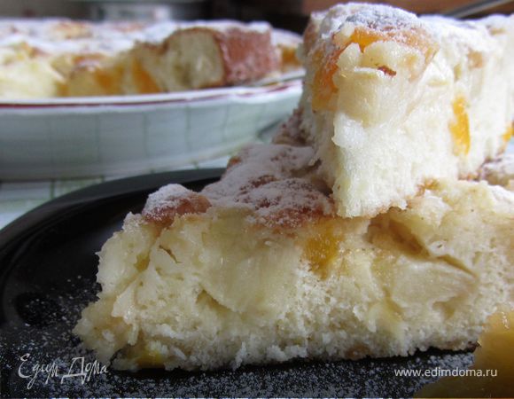 Пирог с яблоками и курагой Пирог с яблоками и курагой