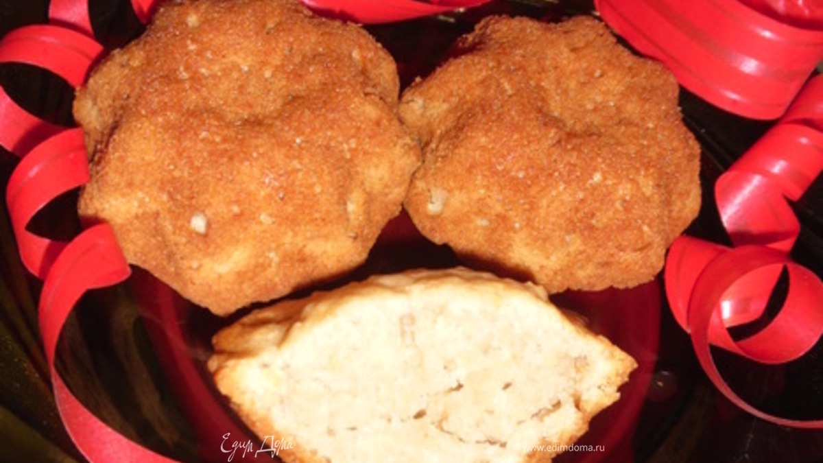 Кексы из овсяных хлопьев с корицей