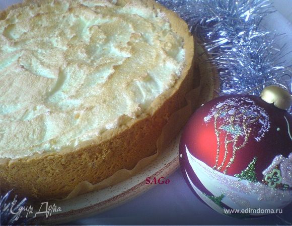 Пирог из песочного теста "Морозко" с клюквой и инжиром