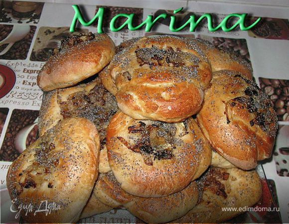 Плацалах-булочки с луком и маком