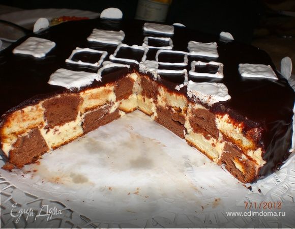 Торт Шахматный