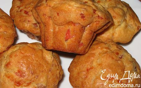 Рецепт Маффины с сыром и ветчиной