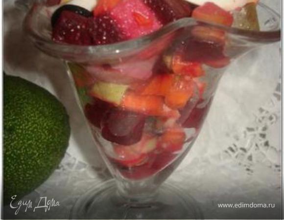 Винегрет с кальмарами