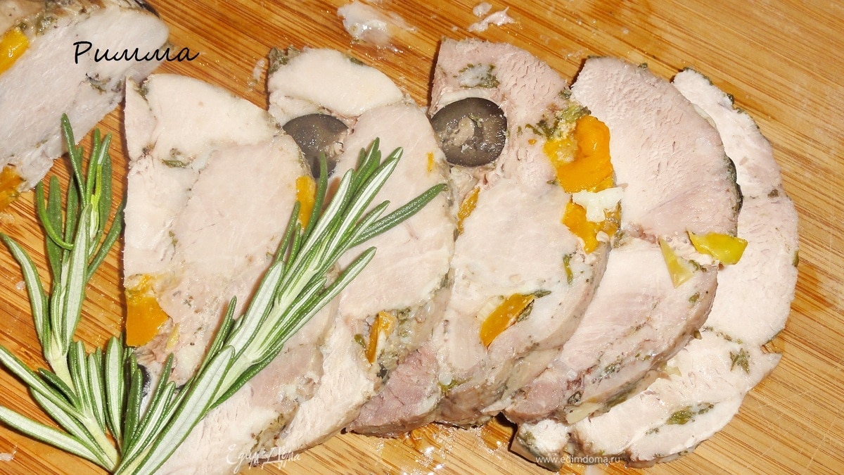 Прессованное мясо.