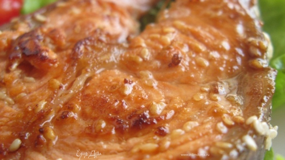 Сёмга на яблочной подушке