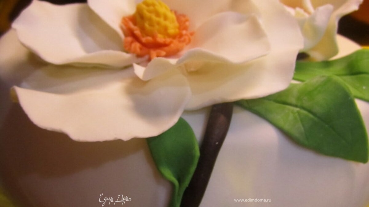 МК Магнолия из мастики